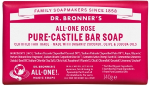 Dr. Bronner's Rose Bar Soap 140g