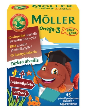 Möller Omega-3 Pikkukalat Colanmakuinen 45 kpl