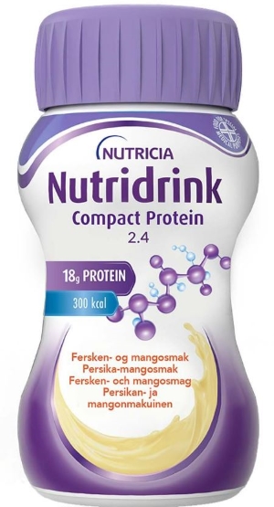 Nutridrink Compact Protein Persikka-Mango 4x125 ml