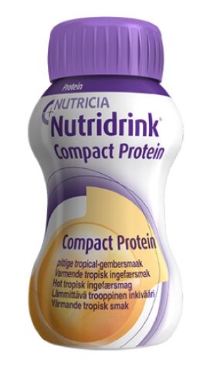 Nutridrink Compact Protein Lämmittävä Trooppinen Inkivääri 4x125 ml