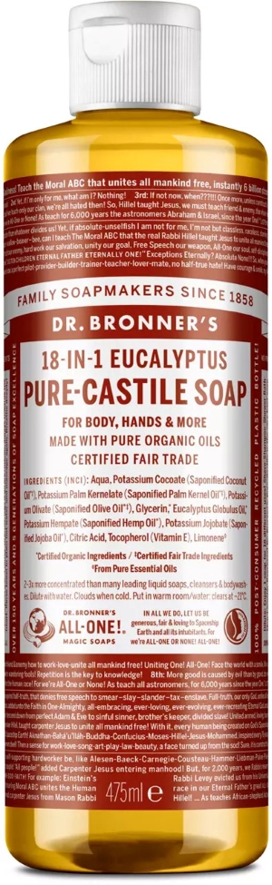 Dr. Bronner's Eucalyptus Pure Castile Liquid Soap 475 ml
