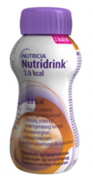 Nutridrink 2.0 kcal Kaakao-karamelli 4x200 ml