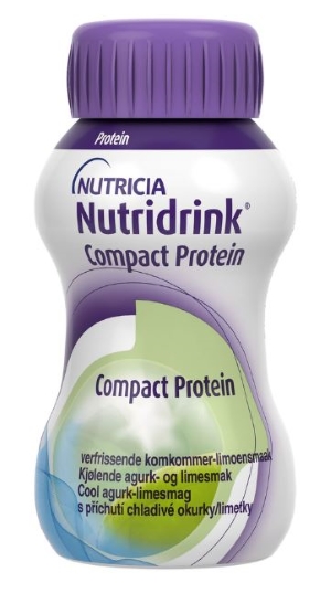 Nutridrink Compact Protein Sensations viilentävä kurkku-lime 4x125 ml