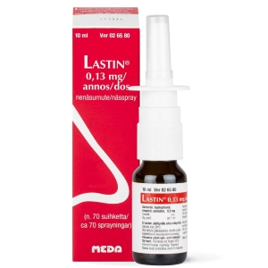 LASTIN 0,13 mg/annos 10 ml nenäsumute, liuos