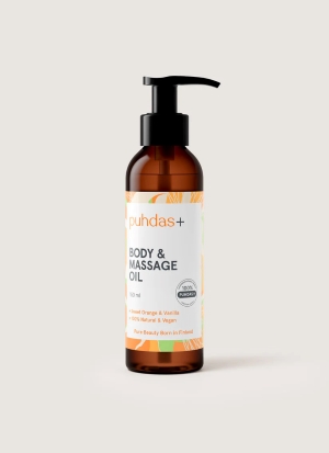 Puhdas+ Body & Massage Oil Sweet Orange & Vanilla 150 ml