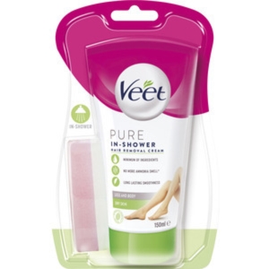 Veet Pure karvanpoistoaine suihkuvoide kuivalle iholle 150ml