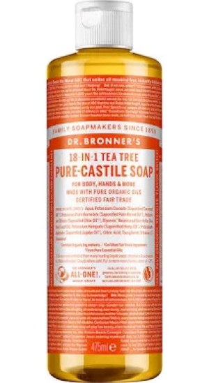 Dr. Bronner's Tea Tree Pure Castile Liquid Soap 475 ml