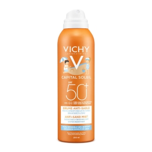 Vichy Capital Soleil Anti-Sand Mist aurinkosuojasuihke lapsille SPF50+ 200ml 