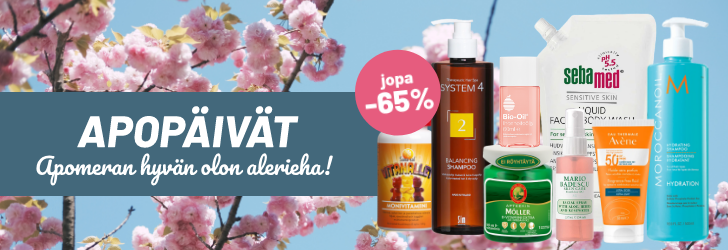 Apopäivät - satoja tuotteita jopa -65%