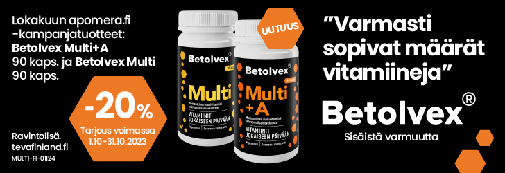 Betolvex Multi ja Multi+A -tuotteet -20%