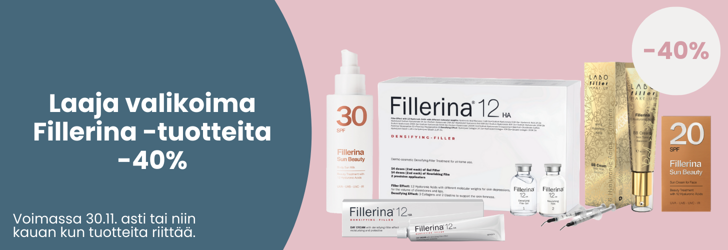 Fillerina -tuotteita -40% edullisemmin!