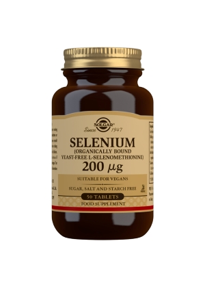 Solgar Seleeni 200 µg hiivaton, 50 tabl.
