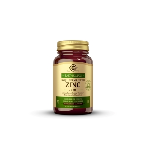 Solgar Fermentoitu sinkki 25 mg (Earth Source Koji Fermented Zinc), 30 kaps.