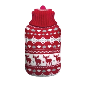Medrull Hot Water Bottle kuumavesipullo neulepäällysteellä Poro 1,7L