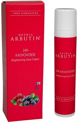 Detria Arbutin Kirkastava 24h Kasvovoide 50ml