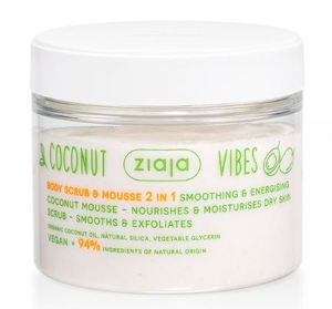 Ziaja coconut vibes 2in1 vartalokuorinta-kosteusvoide 270ml