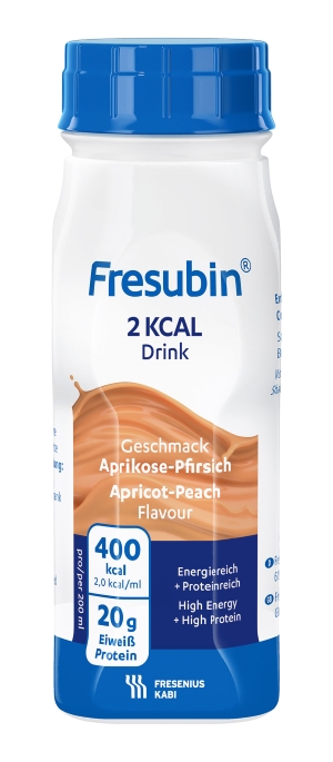 Fresubin 2kcal Drink, aprikoosi-persikka, 4 x 200 ml
