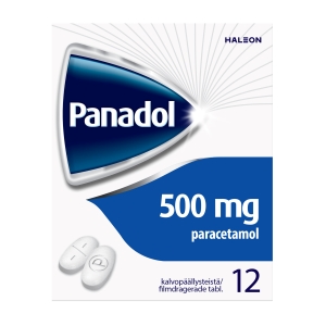 PANADOL 500 mg 12 fol tabl, kalvopääll