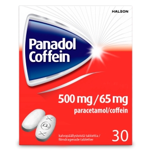 PANADOL COFFEIN 500/65 mg 30 fol tabl, kalvopääll
