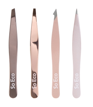 So Eco Combination Tweezer Set Rose Gold pinsettisetti 4 kpl