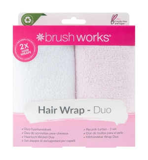 Brushworks Hair Towels hiusturbaanit 2 kpl