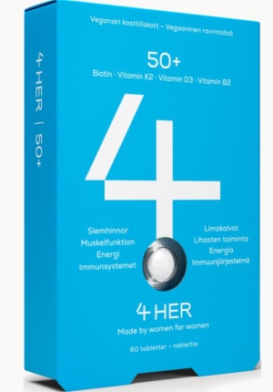 4Her 50+ ravintolisä 60 kpl