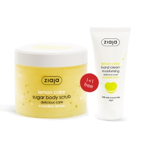 PT Ziaja Lemon cake sokerikuorinta 300 ml + käsivoide 50 ml