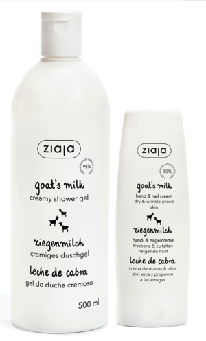 PT Ziaja vuohenmaito käsivoide 80ml + suihkusaippua 500ml