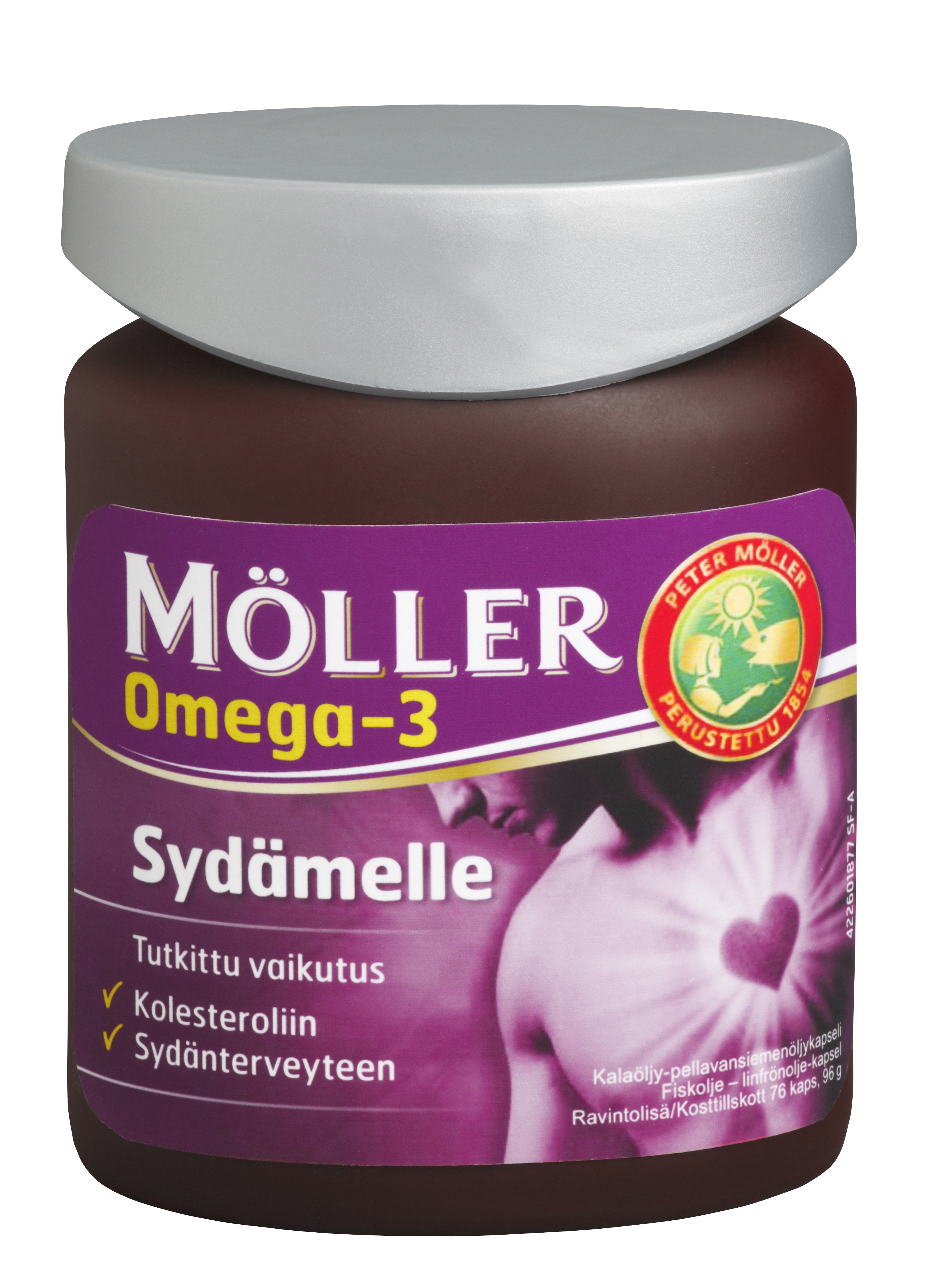 Möller Omega-3 Sydämelle, 76 kaps