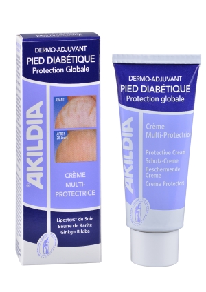 Akileine Akildia® Multi-protective Cream (for Diabetics) hoitovoide diabeetikoille 75 ml
