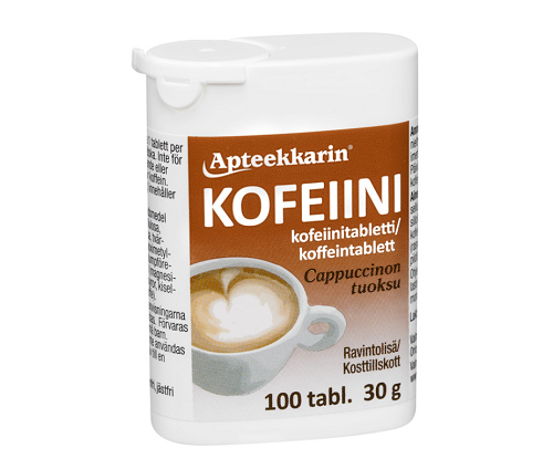 Apteekkarin Kofeiini kofeiinitabletti, 100 tabl