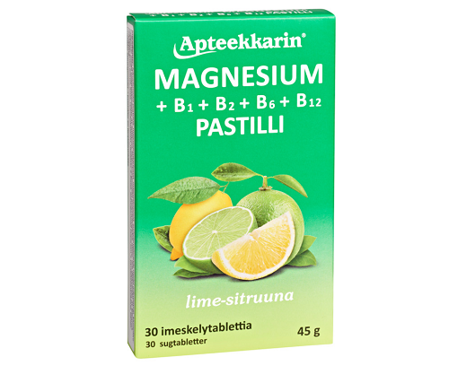 Apteekkarin Magnesium+B pastilli, 30 tabl