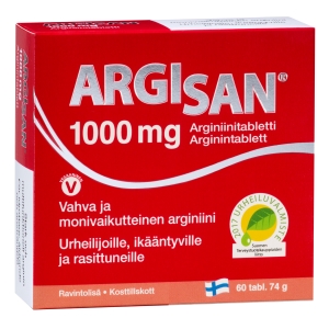 Argisan arginiinitabletti 1000 mg 60 tabl