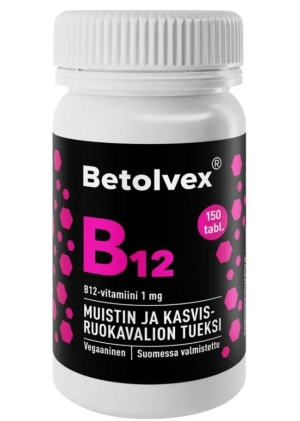 Betolvex 1 mg B12-vitamiini 150 tablettia
