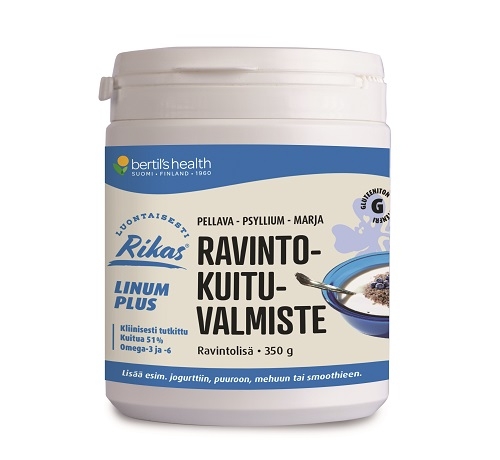 Bertil´s Health Rikas Ravintokuituvalmiste Linum Plus, 350 g