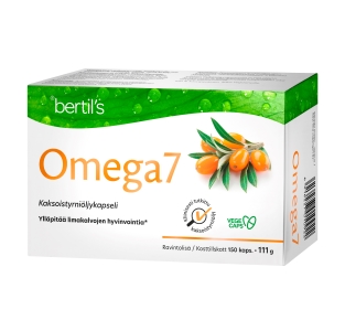 Omega7 kaksoistyrniöljykapseli 150 kaps.