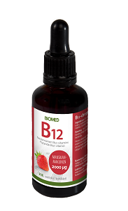 Biomed B12-vitamiinitipat mansikanmakuiset 50ml
