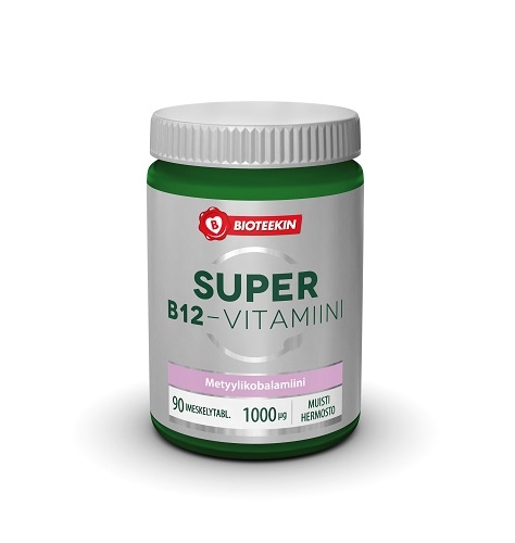 Bioteekin Super B12-vitamiini, 90 tabl.
