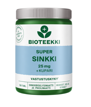 Bioteekki Super Sinkki, 100 tabl.