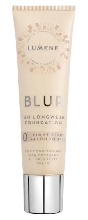 Lumene Blur 16H Longwear SPF15 Foundation 0 Light Ivory 30 ml