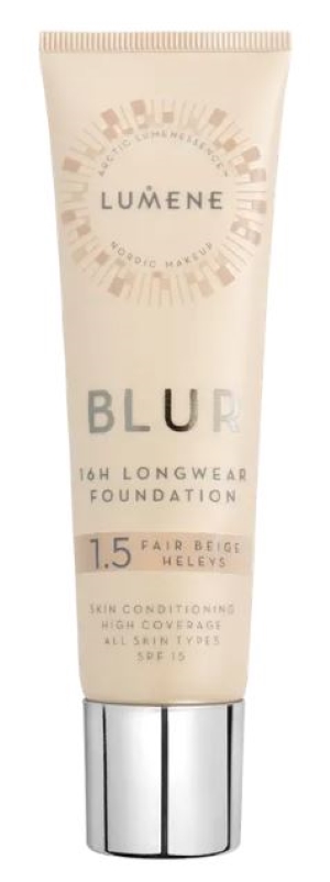 Lumene Blur 16H Longwear SPF15 Foundation 1.5 Fair Beige 30 ml
