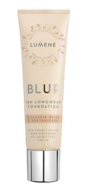 Lumene Blur 16H Longwear SPF15 Foundation 1 Classic Beige 30 ml