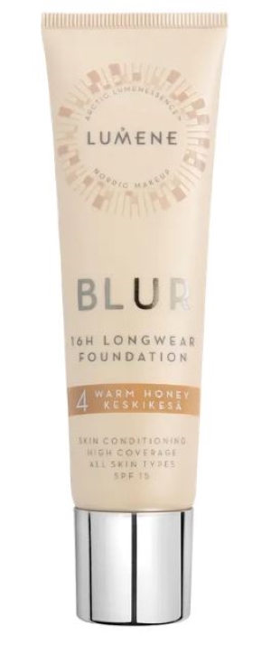 Lumene Blur 16H Longwear SPF15 Foundation 4 Warm Honey 30 ml