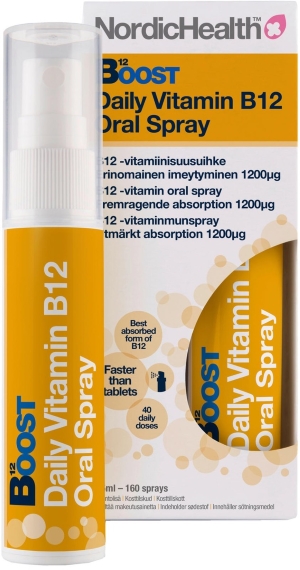 Nordic Health Boost B12 -vitamiinisuihke 25ml