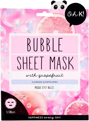 PT Oh K! Bubble Sheet Mask with Grapefruit kangasnaamio 25 g