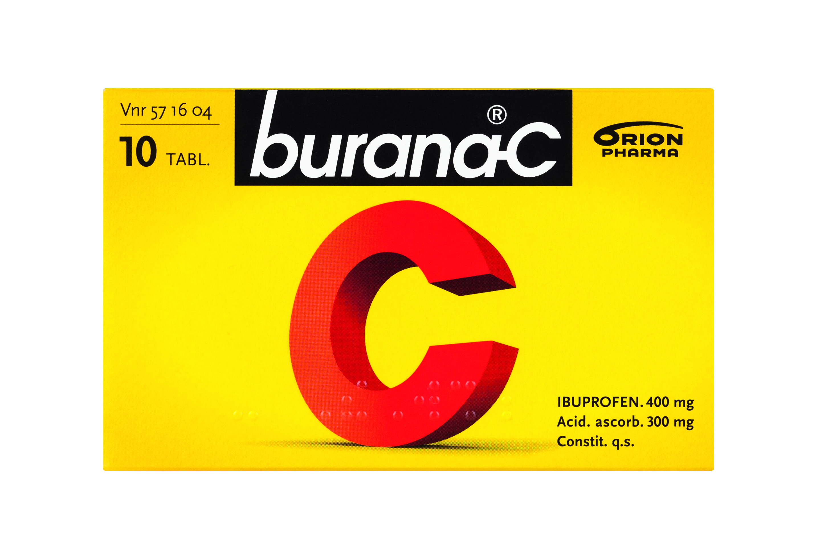 BURANA-C 400/300 mg 10  tablettia