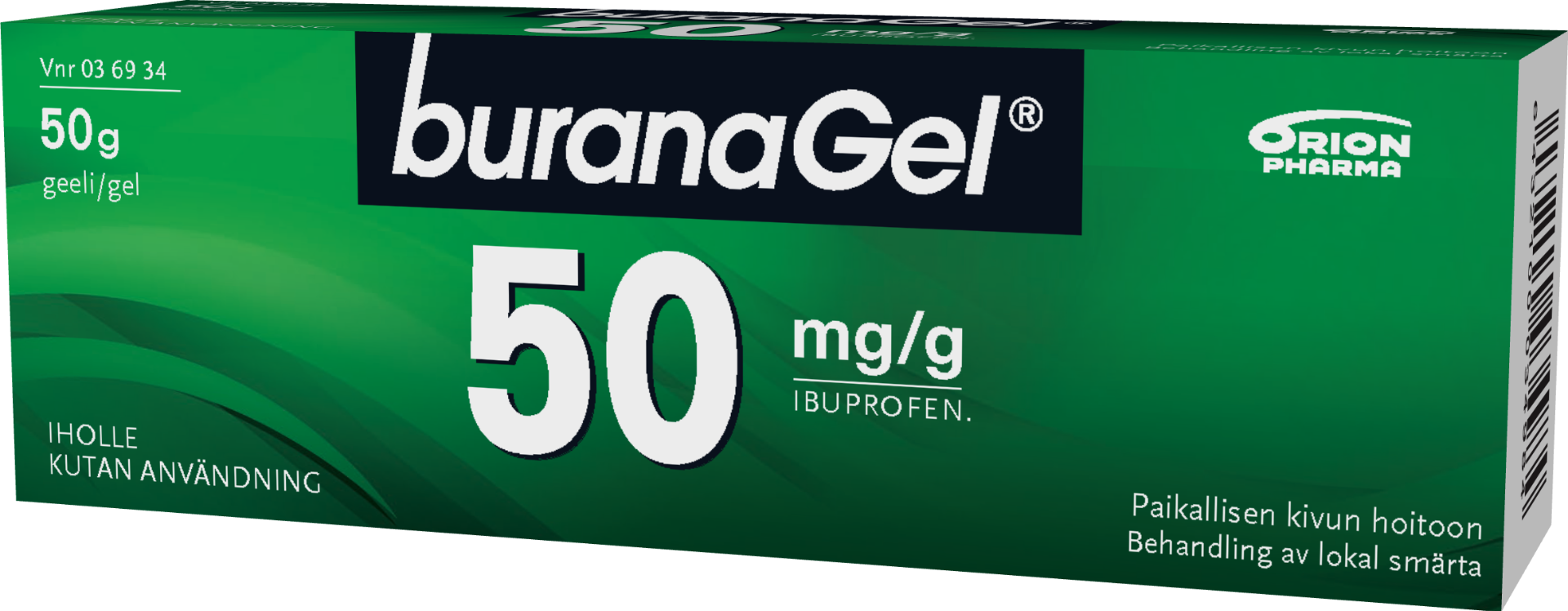 BURANAGEL 50 mg/g 50 g geeli