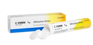C-VIMIN 1 g 25 kpl poretabl sitruuna