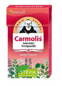 Carmolis Inkivääri Yrttipastilli, 45 g