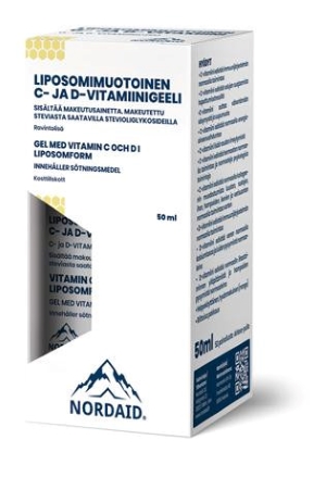 Nordaid Liposomaalinen C+D-vitamiinigeeli 50 ml